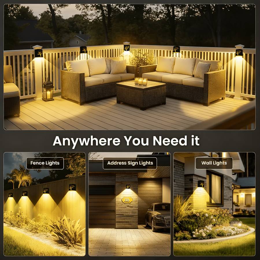 Solar Emergency Lights Model New Model Hillside Tree Shadow Lamp