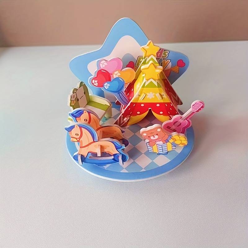 Building Toy Architectural Model Toy Set Quantity 4Pcs