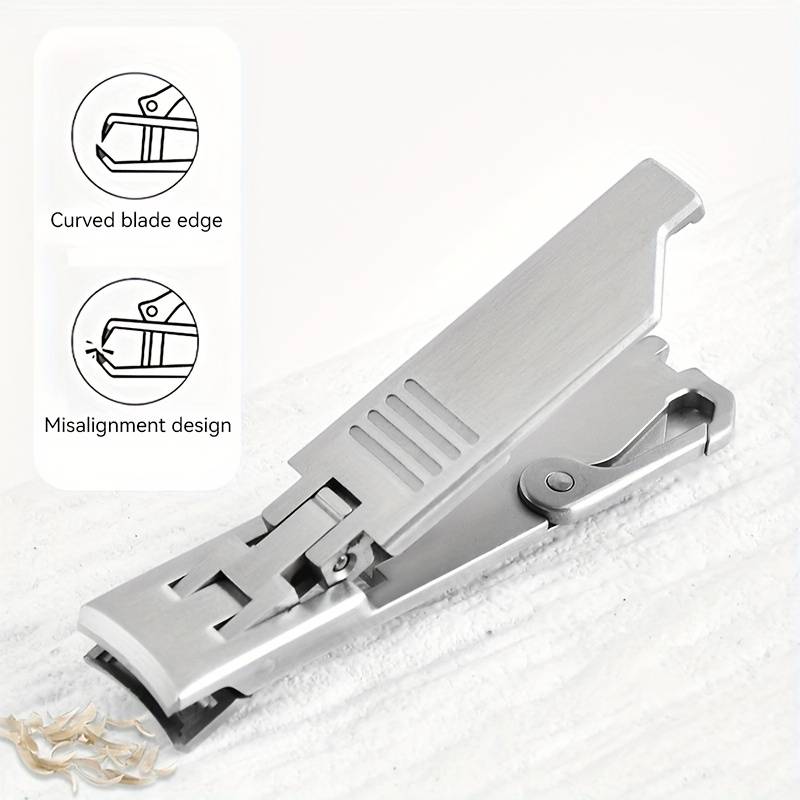 1pc Ultra-Thin Stainless Steel Nail Clippers with Keychain Portable Nail Clippers Modern Styl