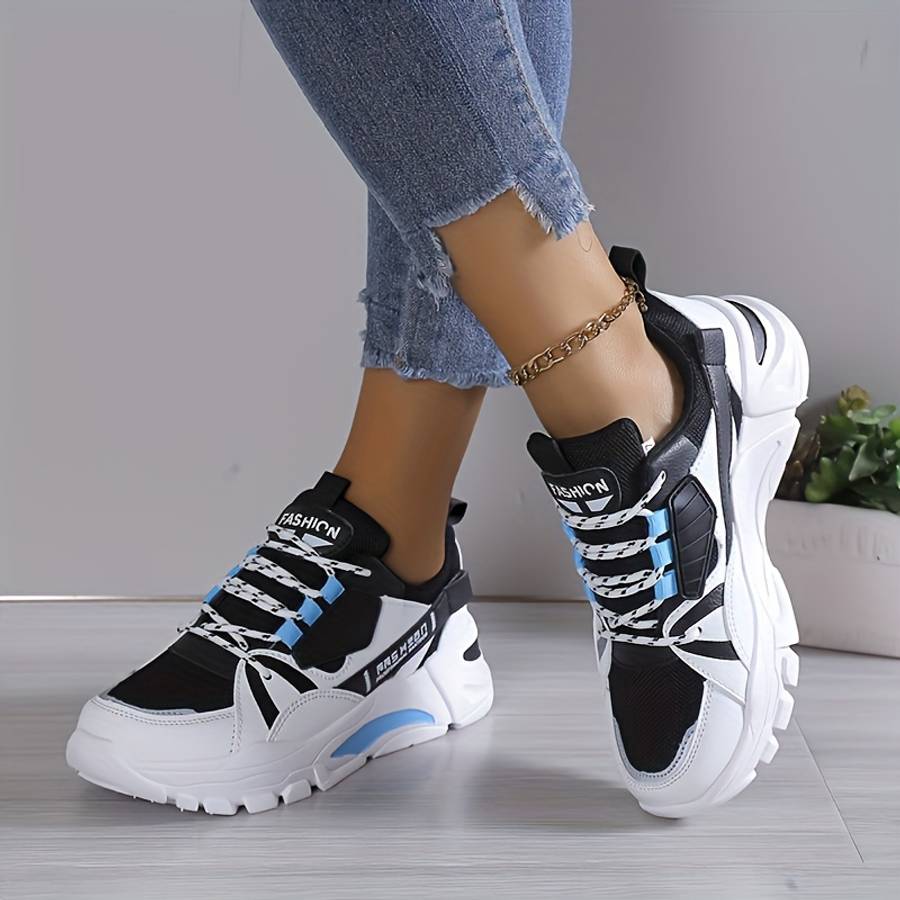Women S Sneakers Color White Blue Sizeuk 8.5