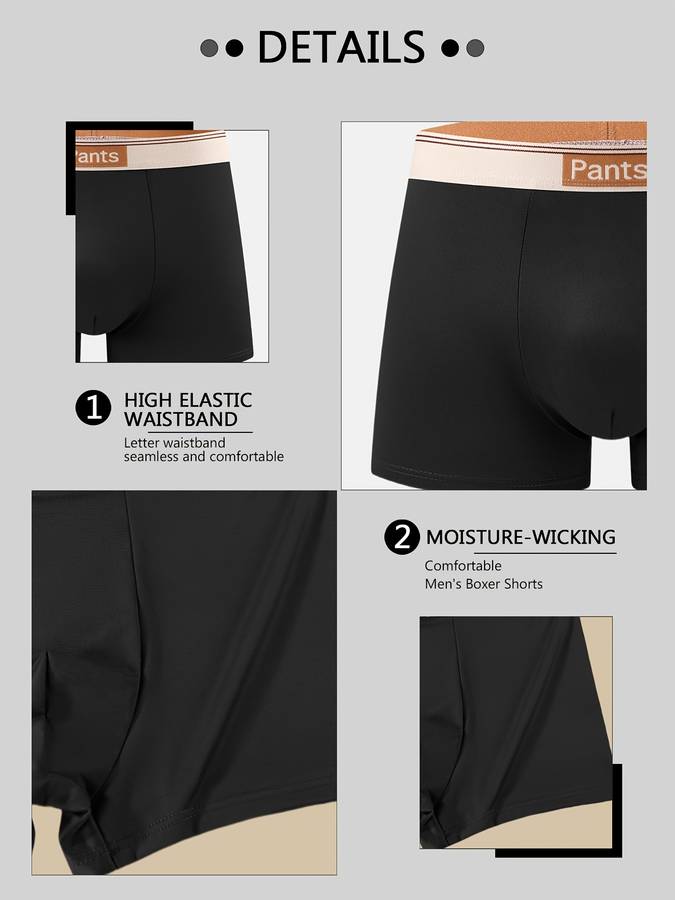 Mens Underwear Color 3Pcs Mixed Color A Sizel