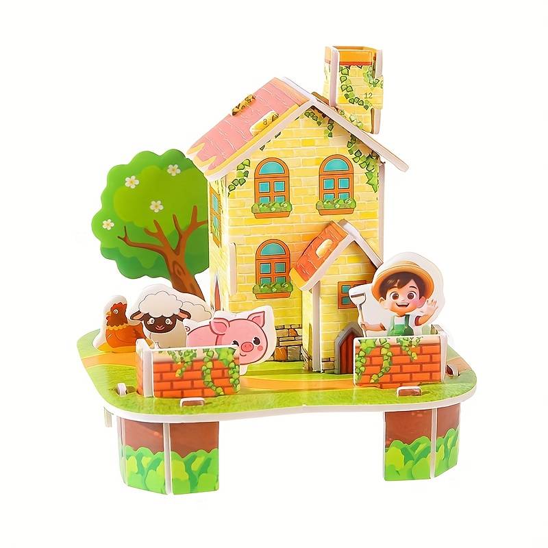 Building Toy Architectural Model Toy Set Model 3Pcs Random Styles