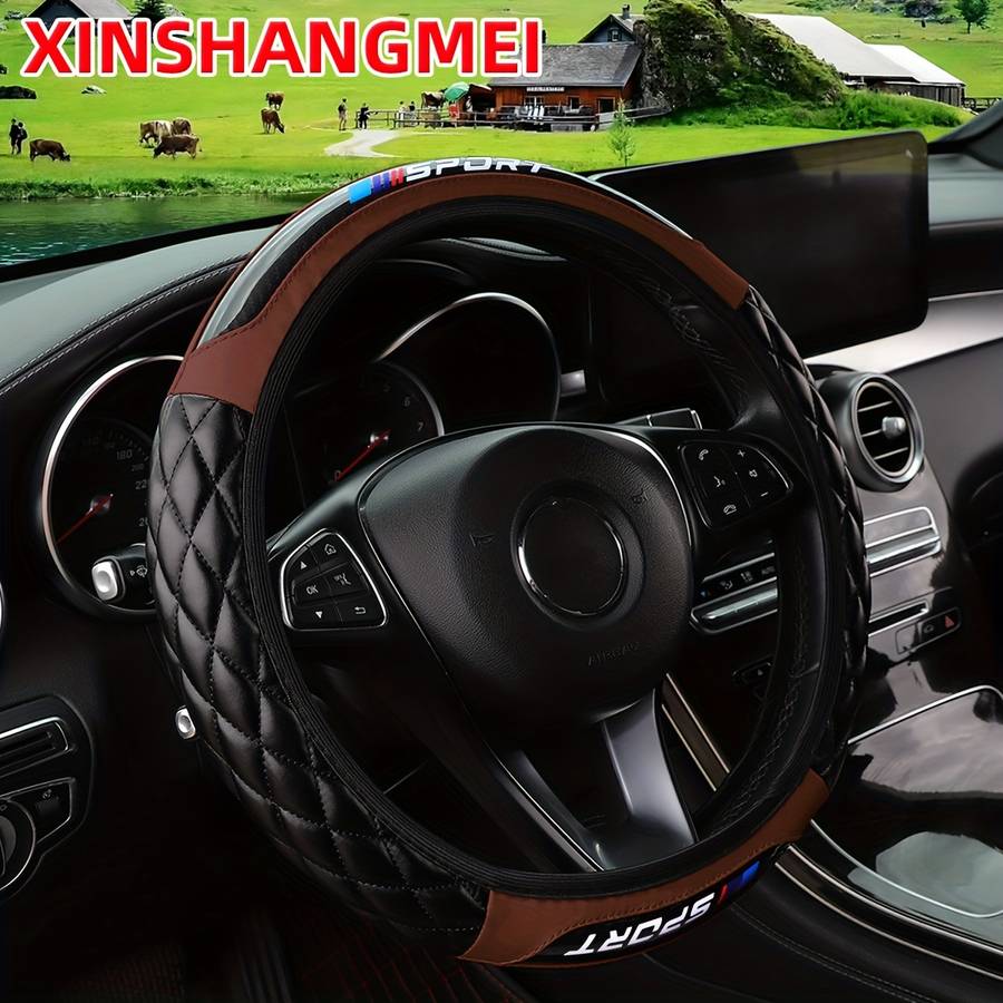 Car Steering Wheel Cover White