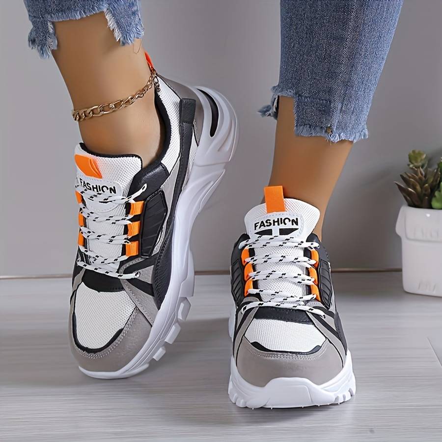 Women S Sneakers Color Tangerine Sizeuk 5