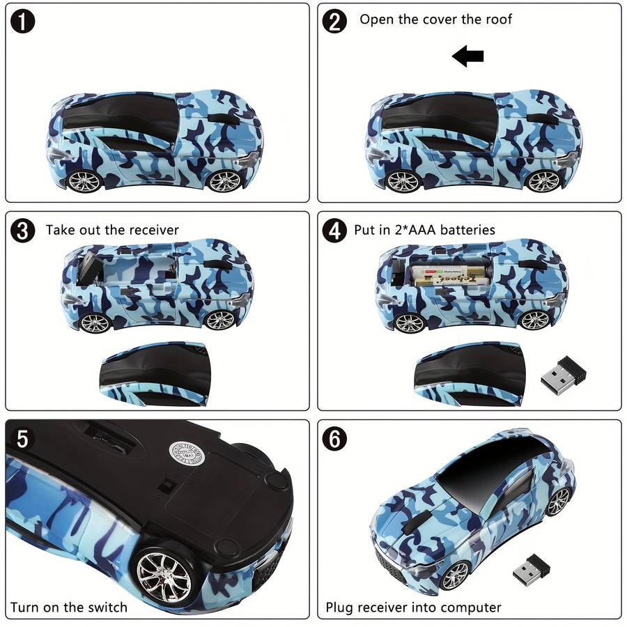 Mouse Color Camouflage Green
