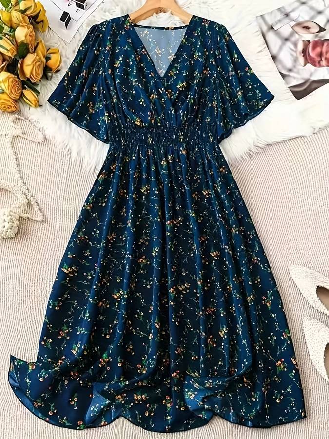 Women S Dress Color Deep Red Size 5Xl
