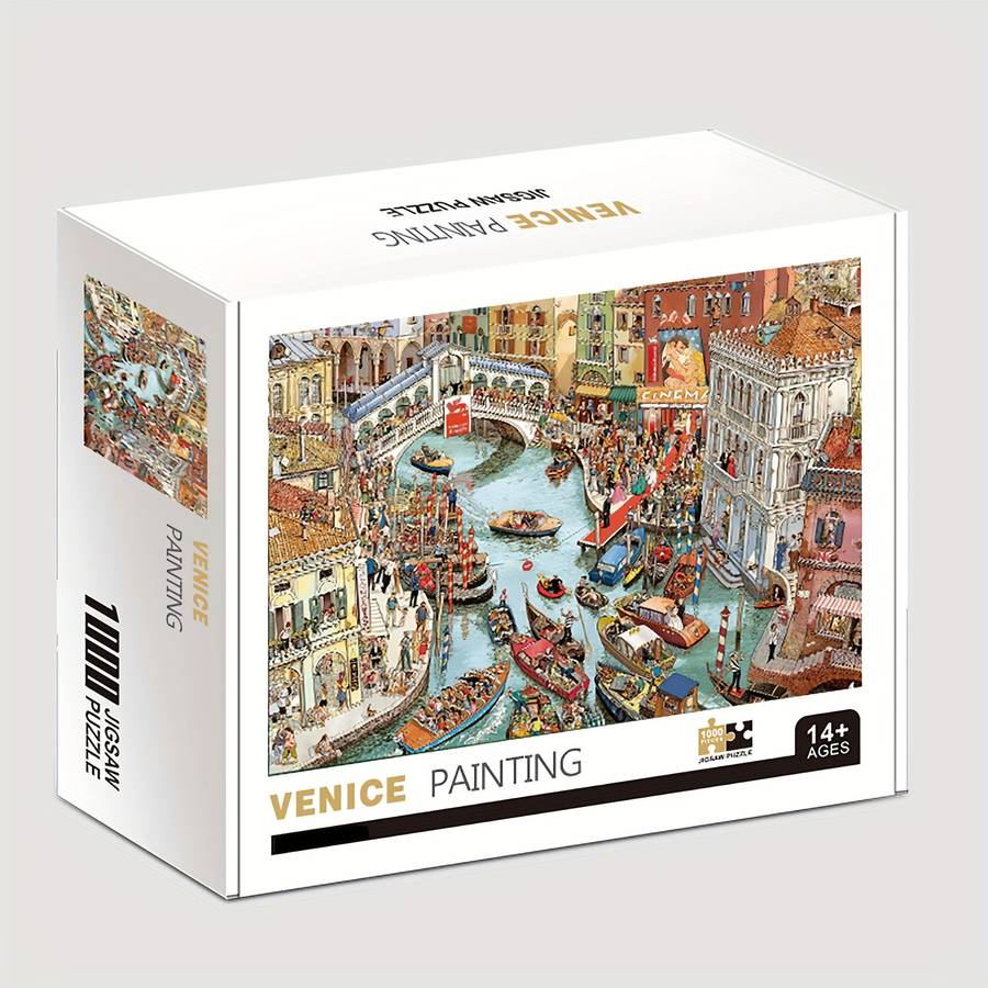 1000pcs Venice Masterpiece Puzzle Premium Quality Thick Durable Seamless Jigsaw