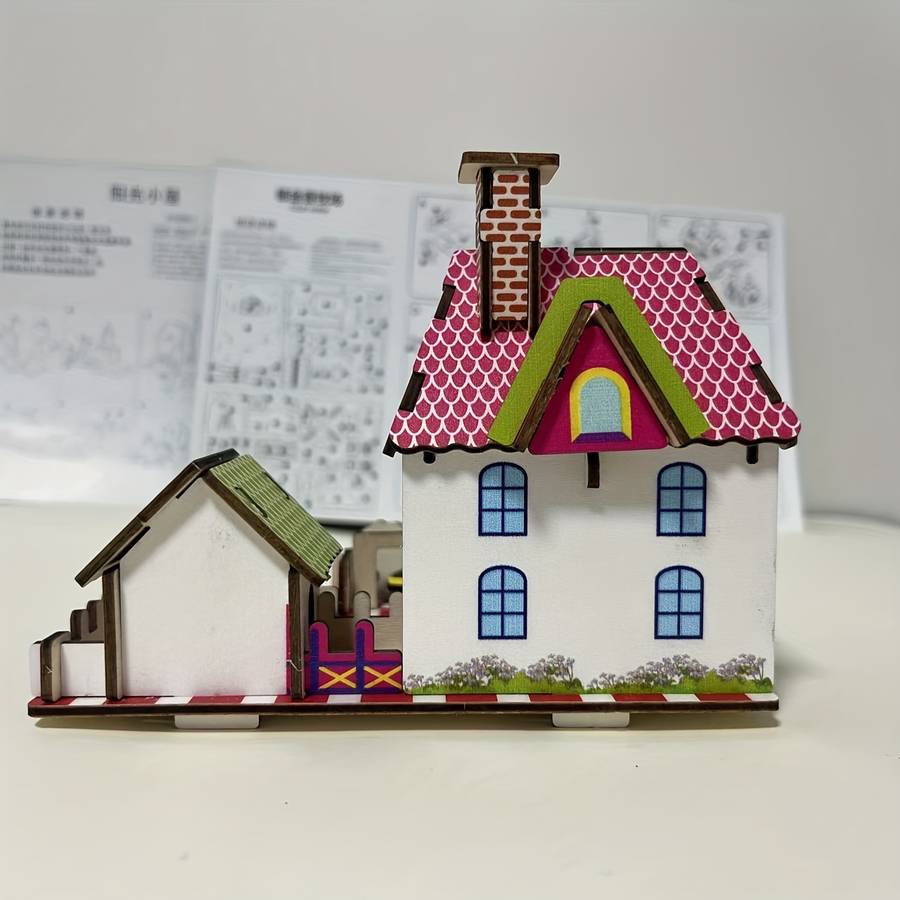 Building Toy Architectural Model Toy Set Quantity Cabin 2 Pack