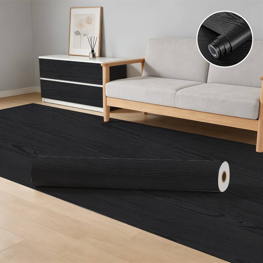Self Adhesive Floor Stickers Self Adhesive Backing Roll Log Color 60Cm*5M 23.62In*196.85In