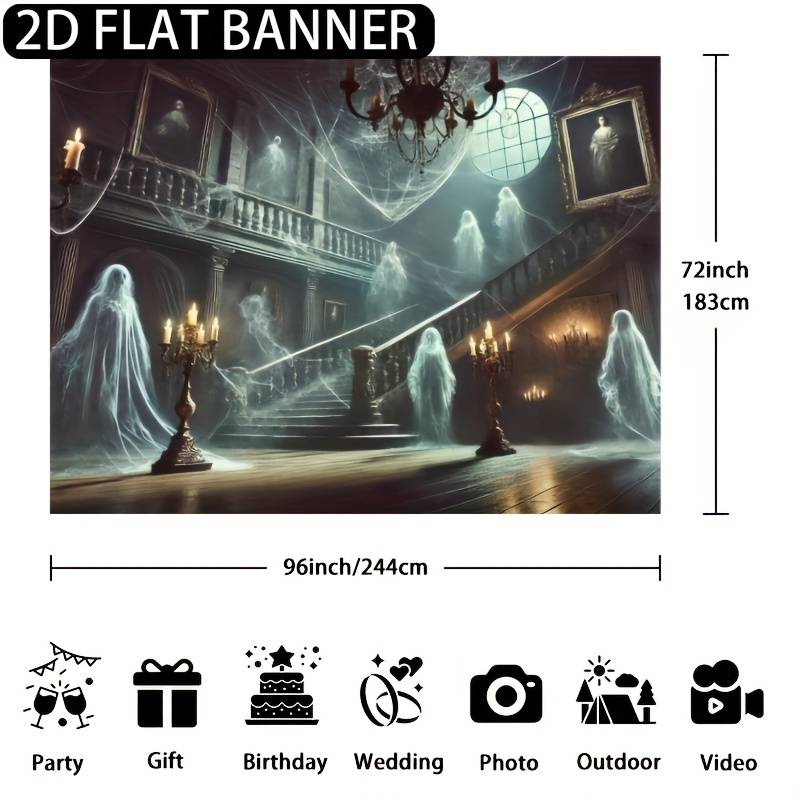 Halloween Decorations Size 213 X 152Cm