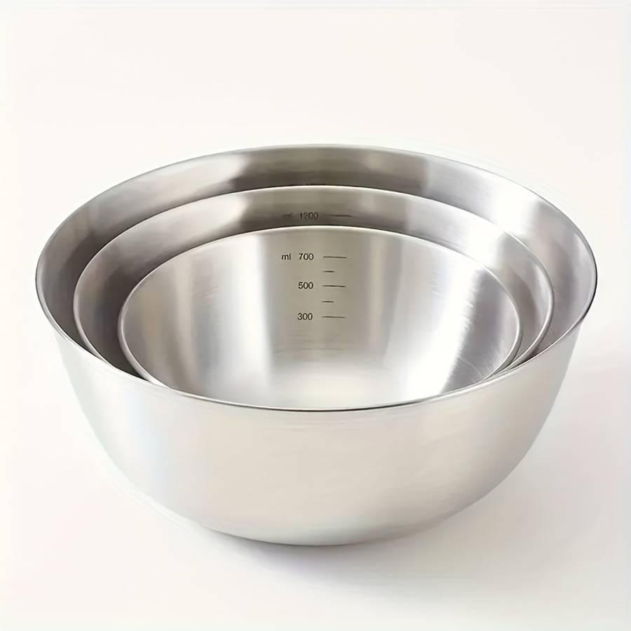 Bowl Color Silvery Salad Bowl  2 Loofah Sponges