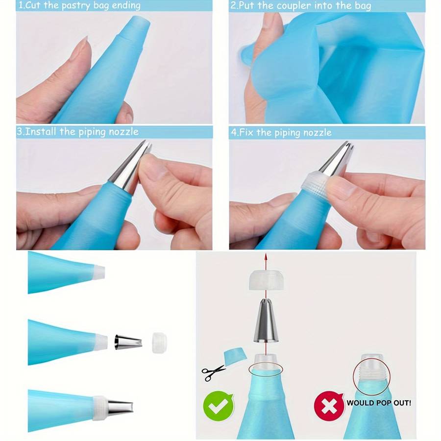 Professional Cake Decorating Head Color Blue