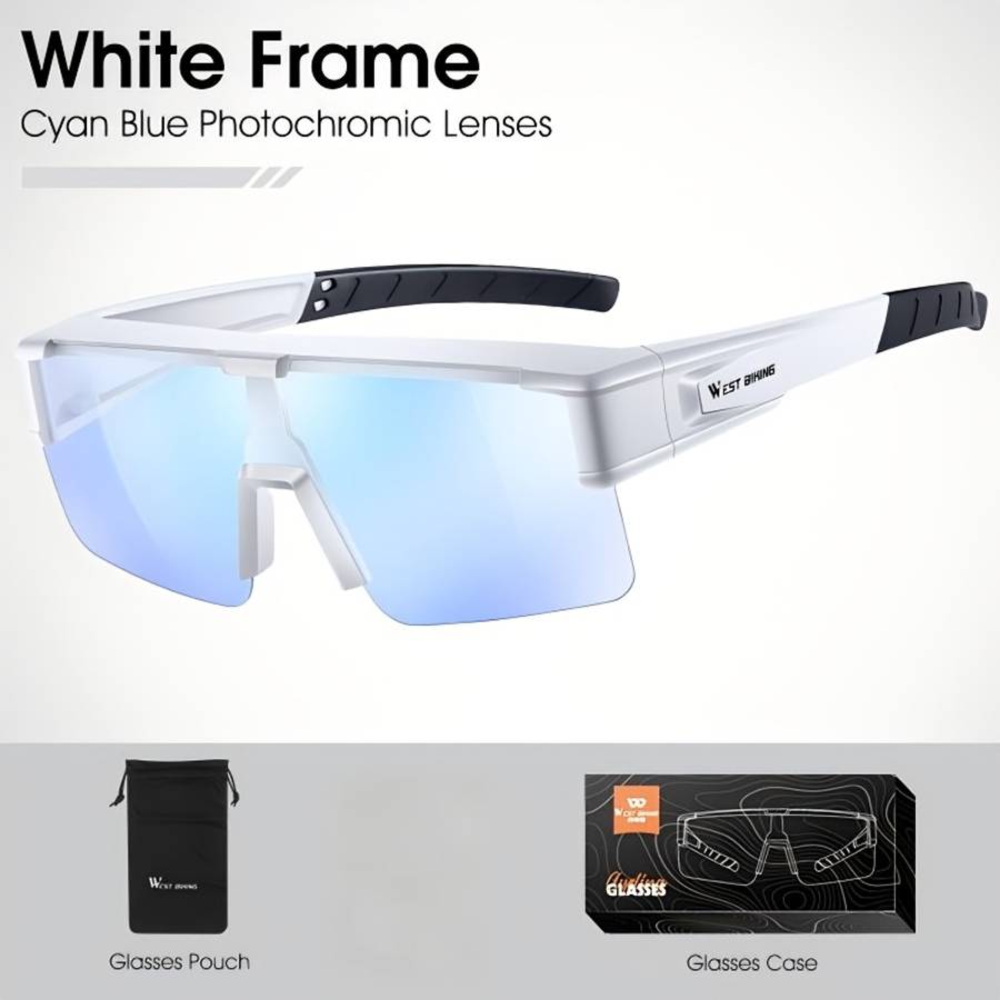 Cycling Glasses Color White