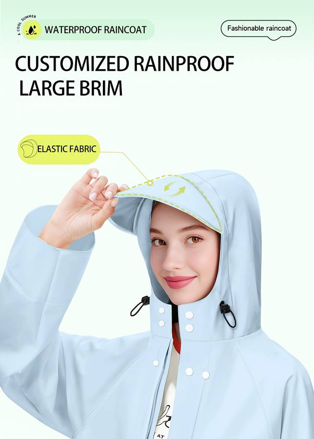 Raincoat Light Blue Size Uk S