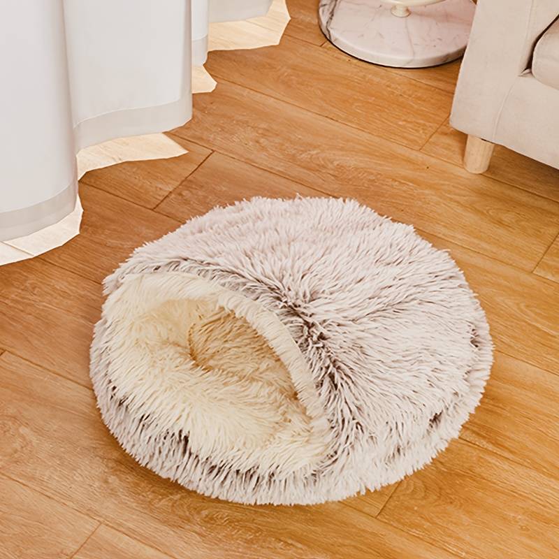 Pet supplies color Shell Nest Gradient Light Gray size 40cm  recommended curl sleep within 4 catties