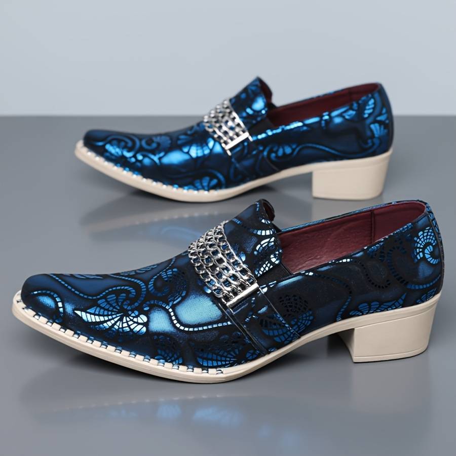 Mens Leather Shoes Color Blue Sizeuk 6.5