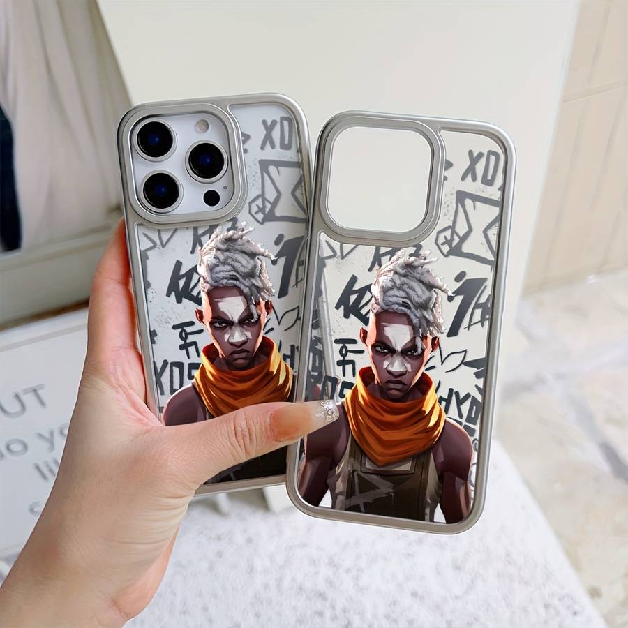 1Pc Mixed Color For iPhone 16 Pro African Hunter Phone Case