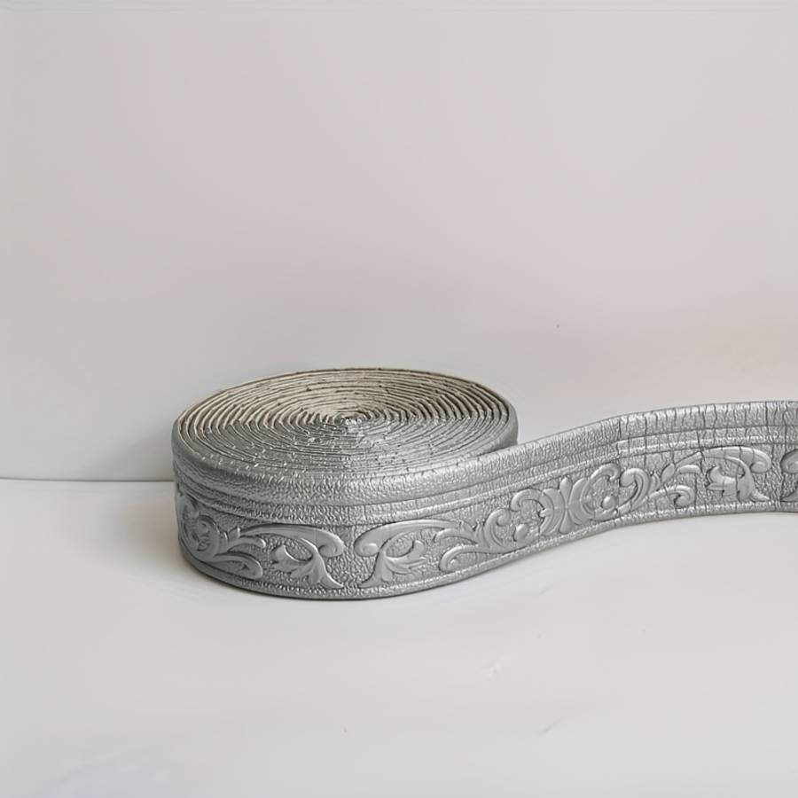 Skirting Board Extra Long Carved Waistline Copper Color 5 Meters