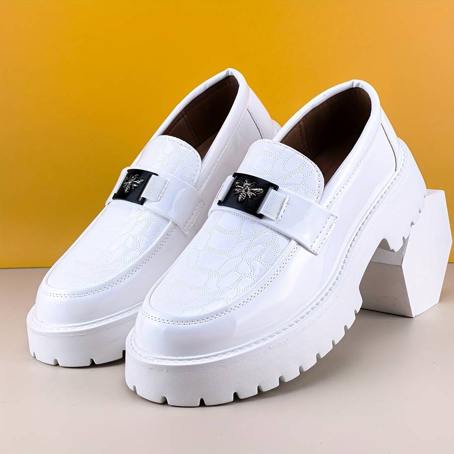 Mens Leather Shoes Color White Sizeuk 8
