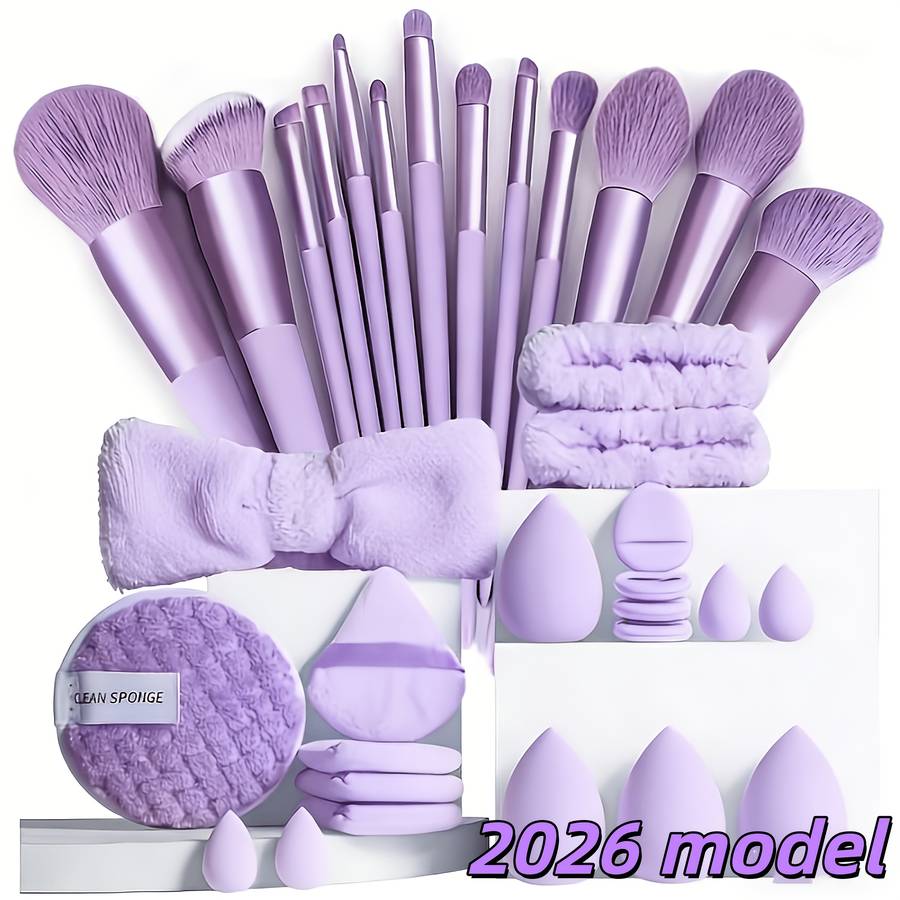 Makeup Brush Set Color Noble Purple