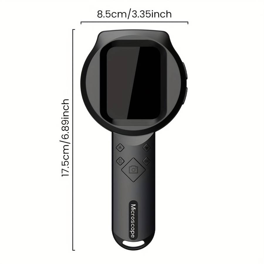 Zealtron 500X Hd Digital Microscope Magnification Portable Handheld Super Black