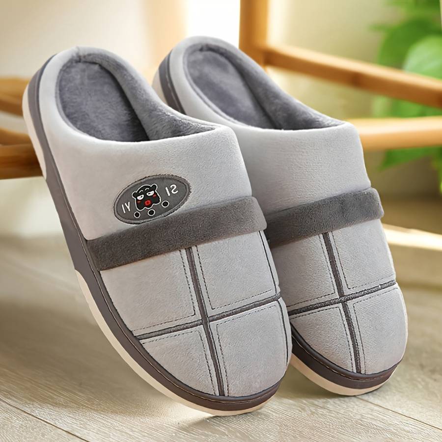 Cotton Slippers Color Granny Gray Sizeuk 5.5-6