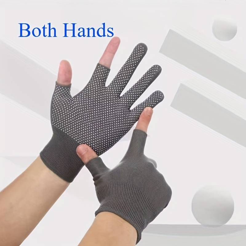 Work Gloves Color Black Lure 2 Finger Dot Bead Nylon Gloves