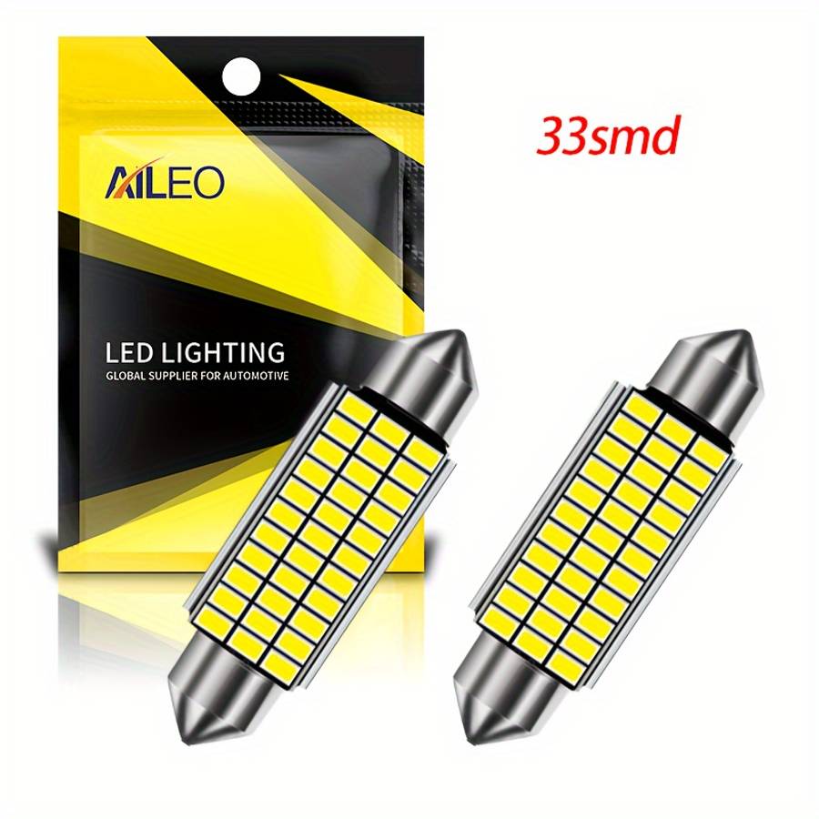Car Lights Items 2Pcs 4014 27Smd 36Mm white