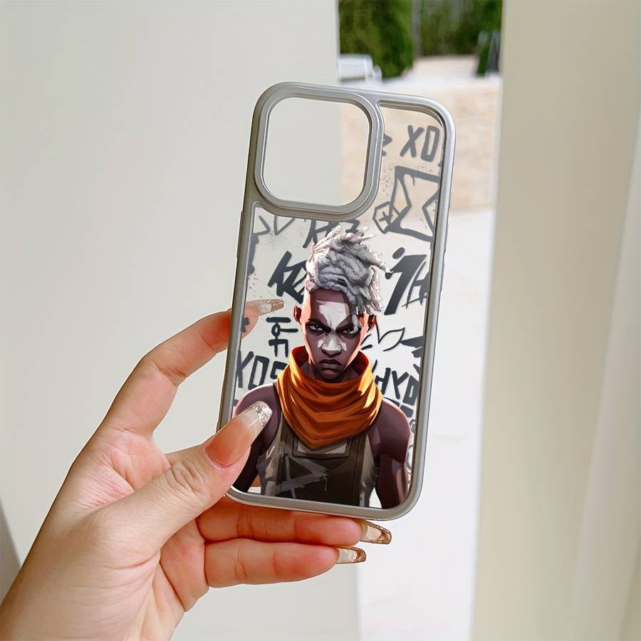 1Pc Mixed Color For iPhone 16 Pro African Hunter Phone Case