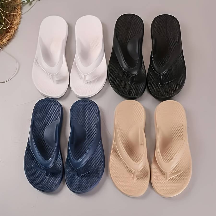 Ladies Summer Flip Flops Khaki Uk 8.5-9