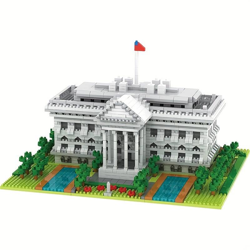 Building Toy Architectural Model Toy Set Color White House