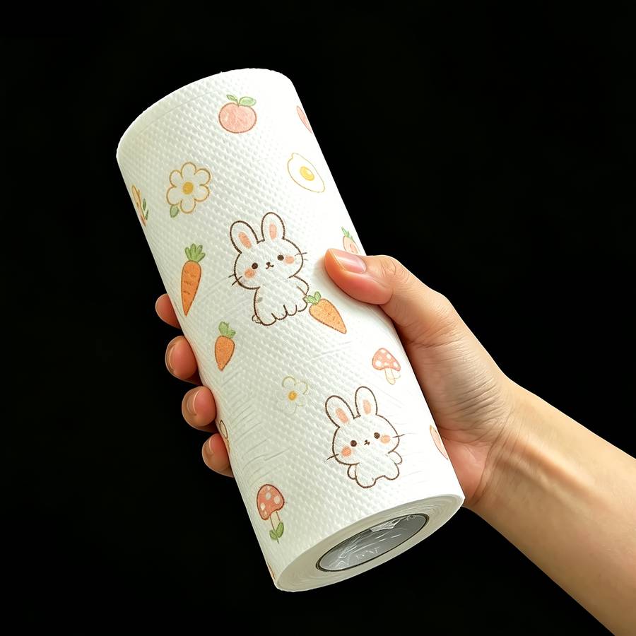 Rag Color Printed Patterns Shipped Randomly Capacity 17X18Cm 6.69X7.09Inch  1 Roll Of 30 Pieces