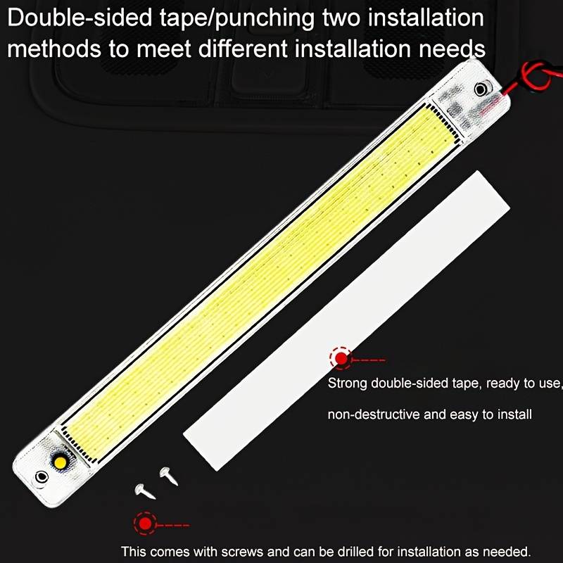 2pcs Car Reading Light COB High-brightness thin 12V 24V LED Cabin Interior Light Dome