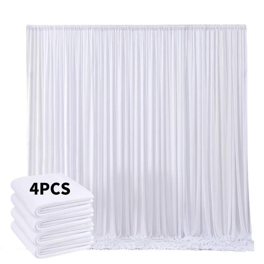 Wedding Supplies Color Red Size 6.1X3.05Meter 4 Panels 152.4Cm X 3.05Meter