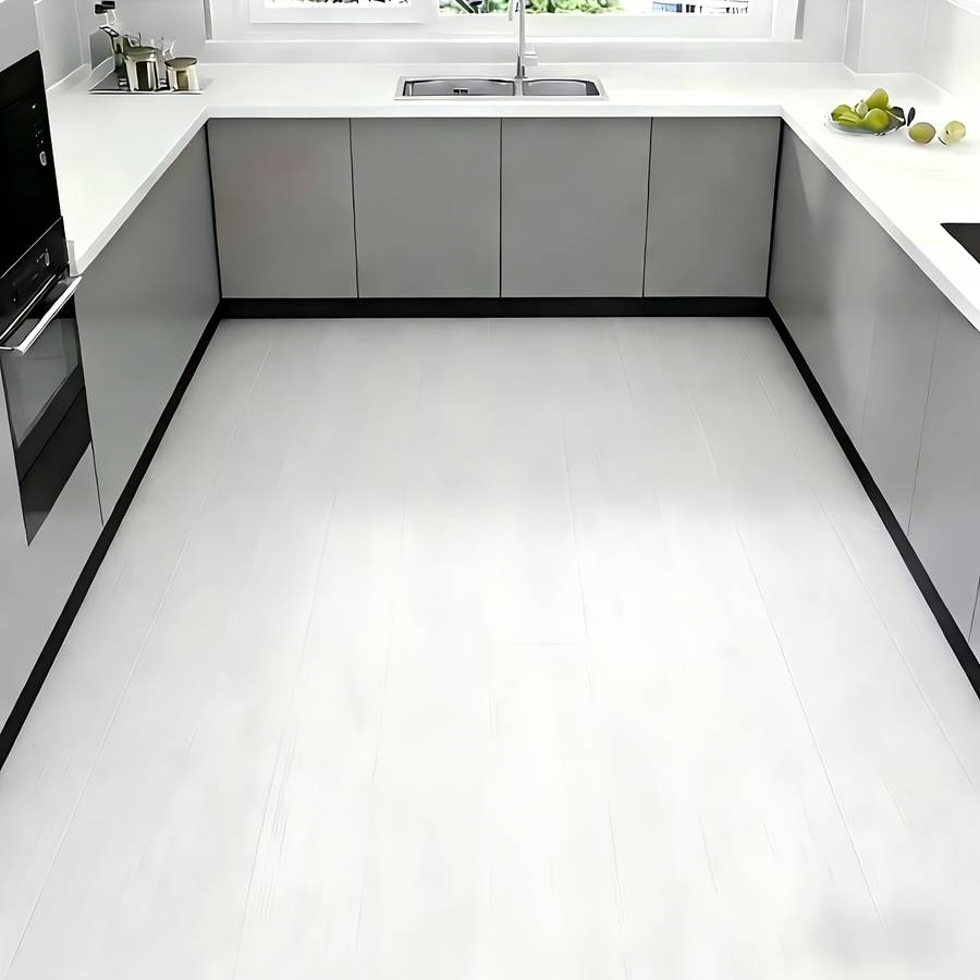 Self Adhesive Floor Stickers Gray White 40.01Cm*9.0Meter