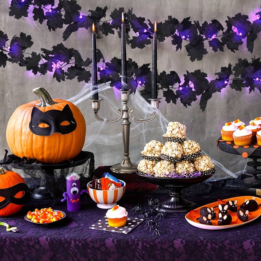 Halloween Decorations Color Warm Lighting