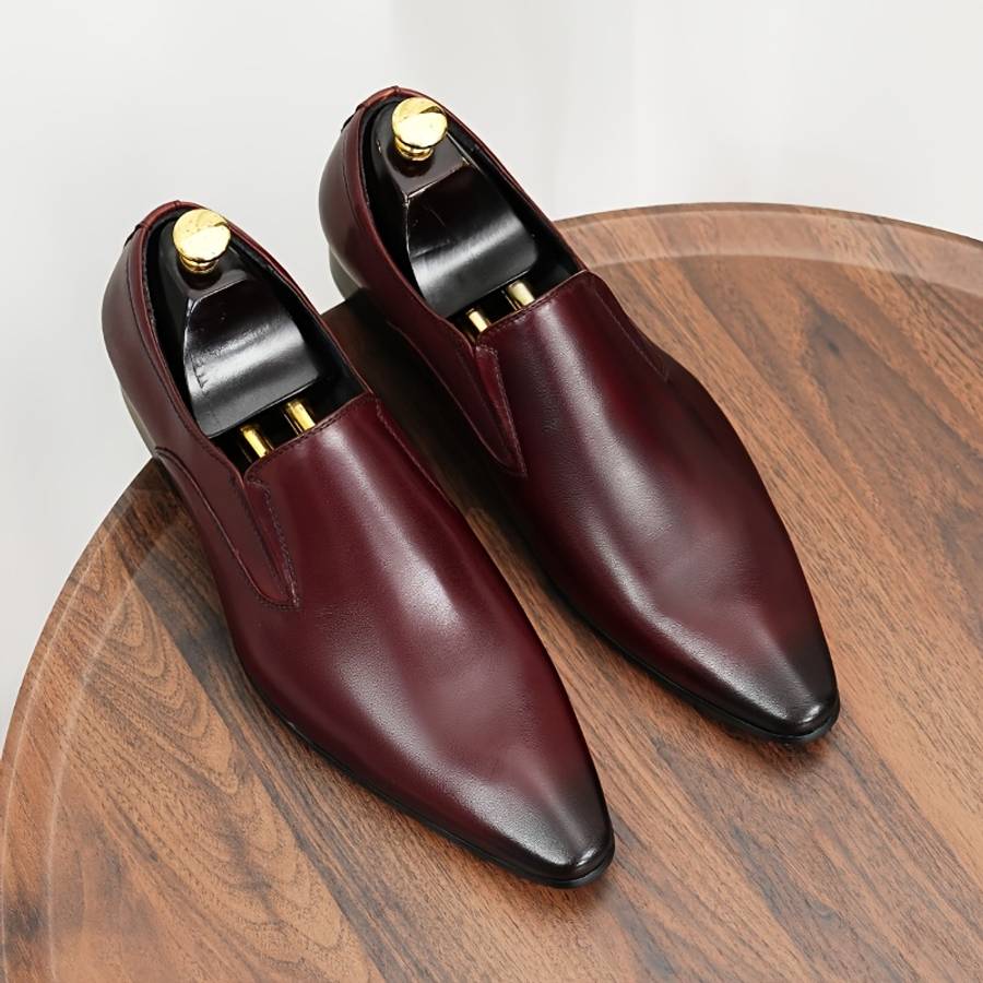 Mens Leather Shoes Color Light Brown1 Sizeuk 10