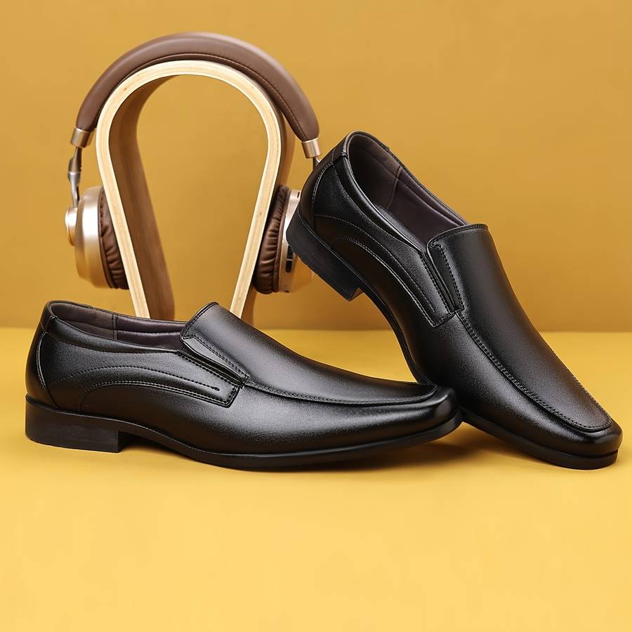 Mens Leather Shoes Color Black Sizeuk 10.5