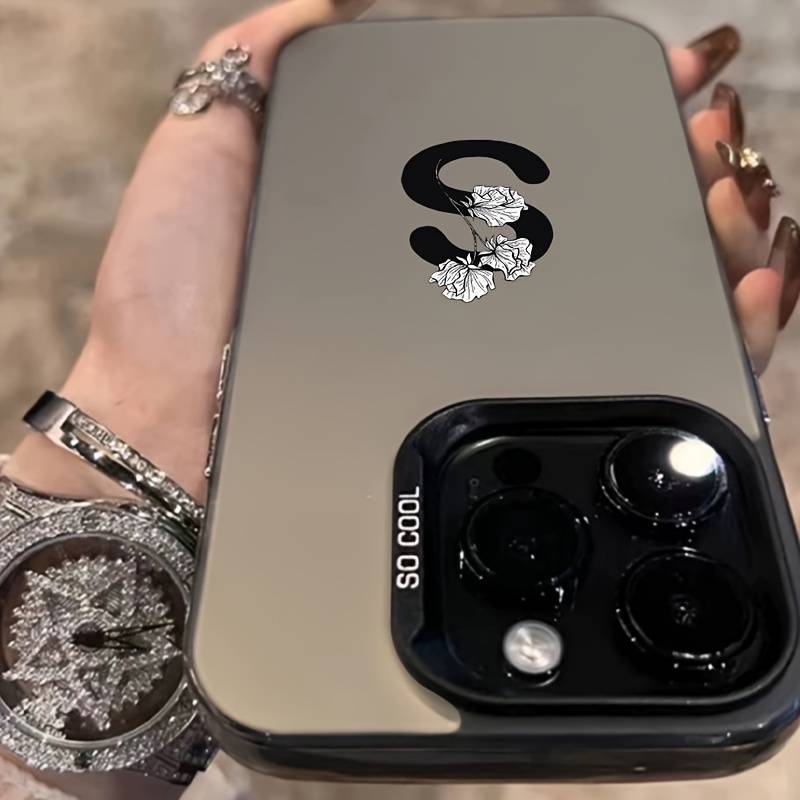 1Pc Mixed Color For iPhone 11 Pro Max English Letter S Phone Case