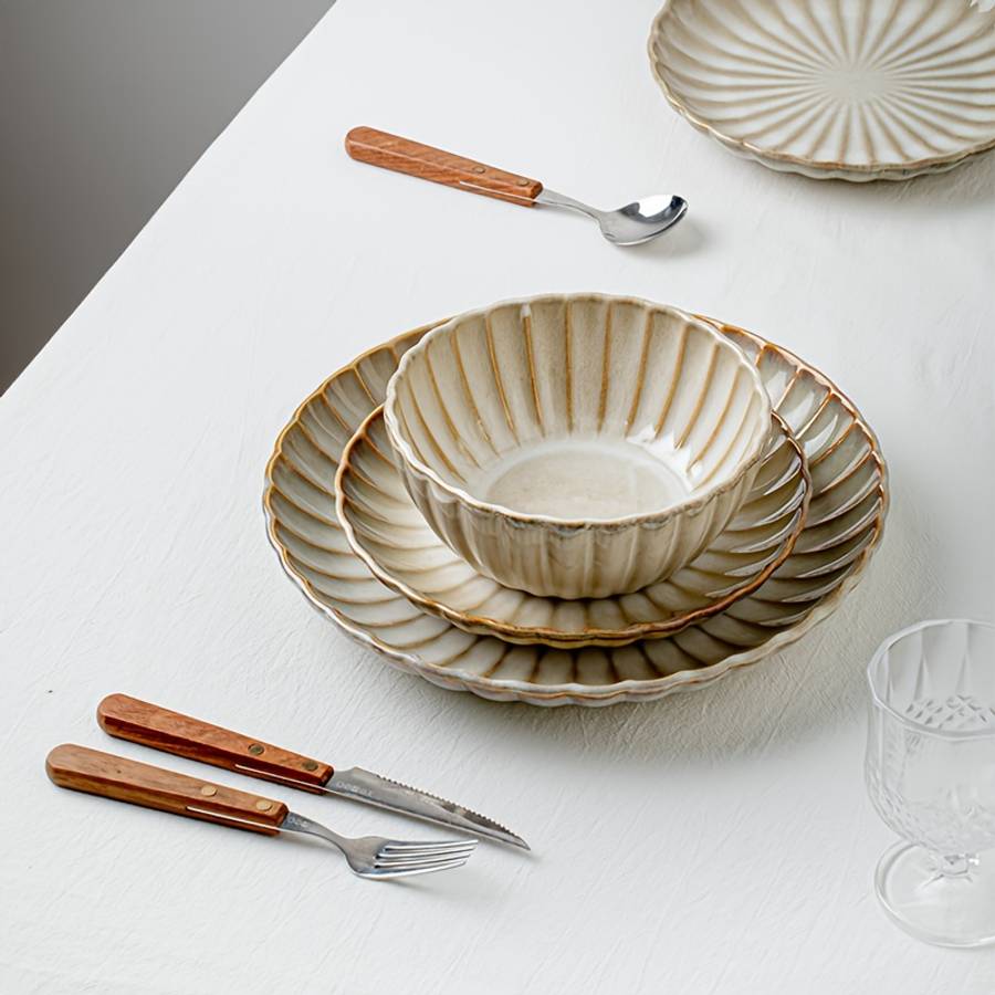 Bowl Color Fragrance Chrysanthemum Yellow12Piece Set