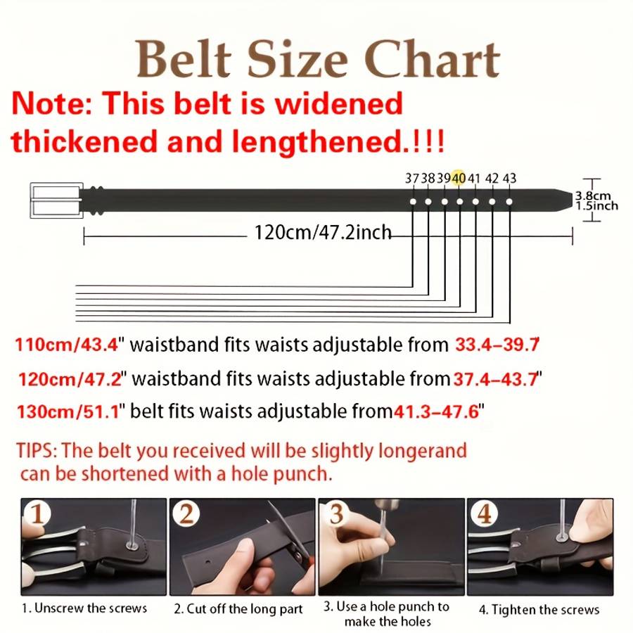 Belt Color Blue Size 32 To 38 Adjustable 110Cm