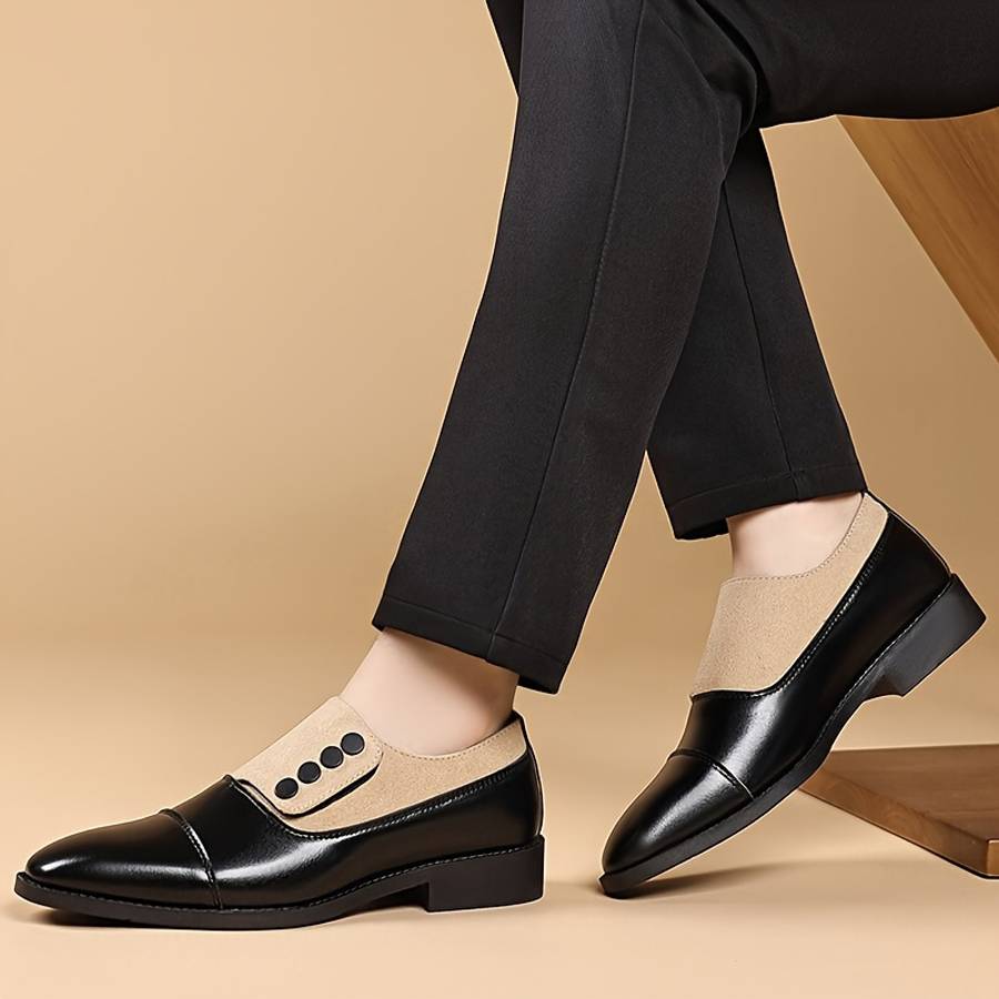 Mens Leather Shoes Color Black Sizeuk 10