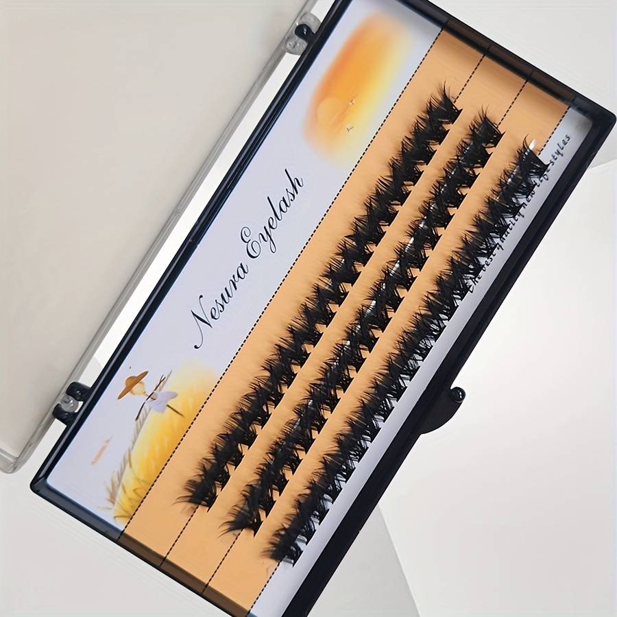 60pcs Natural Soft Individual Lashes Hair Length 70d 10mm 18mm