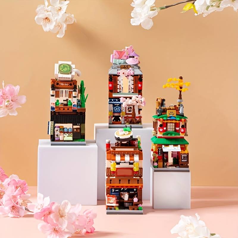 Building Toy Architectural Model Toy Set Style 1653 Hot Spring House