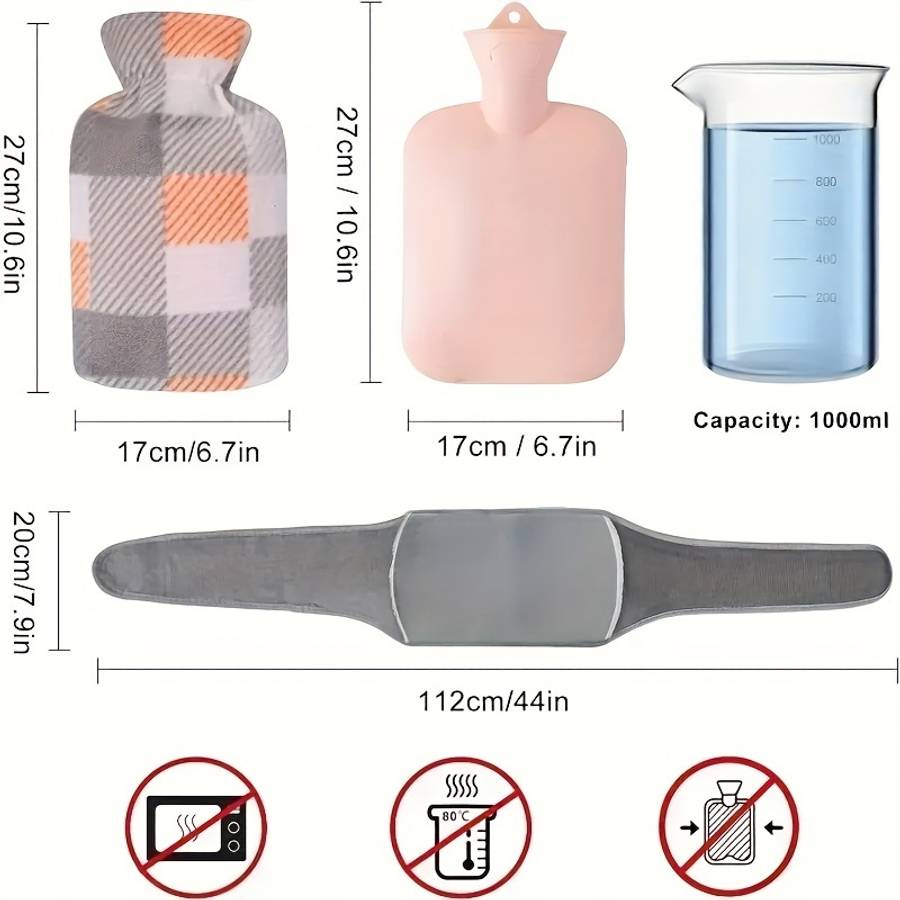 Hot Water Bottle Waist Beltcloth Coverwarm Water Bag Style D#