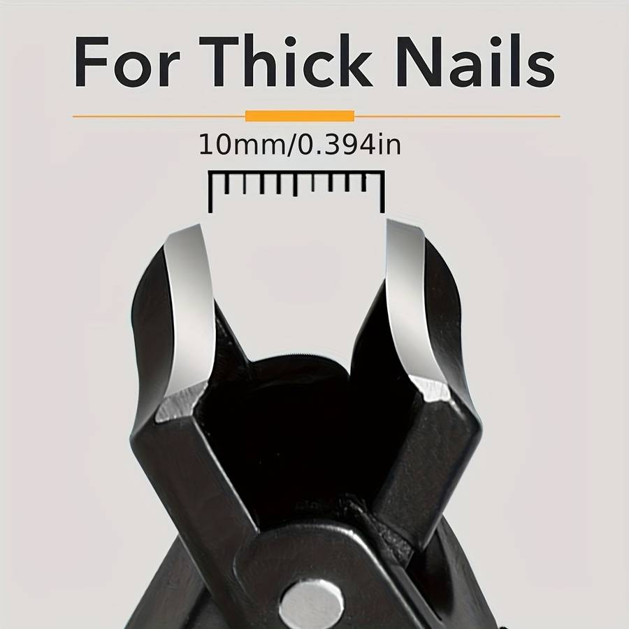 1-Pack Wide-Broach Heavy-Duty Toenail Clippers