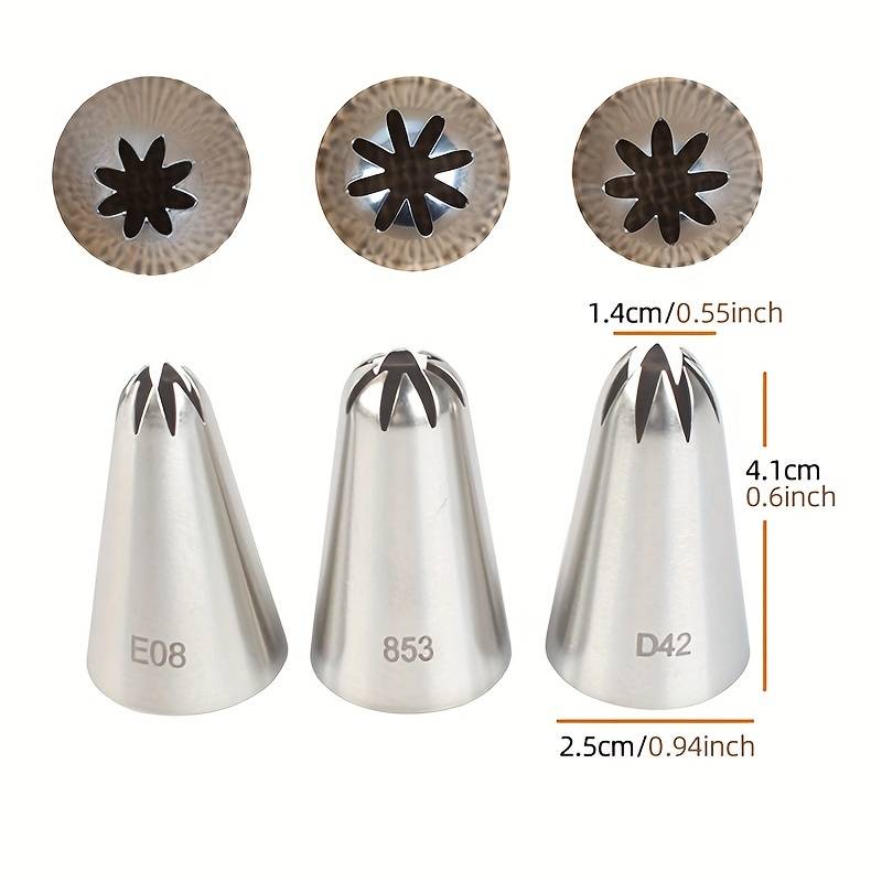 Professional Cake Decorating Head Model 3Pcs