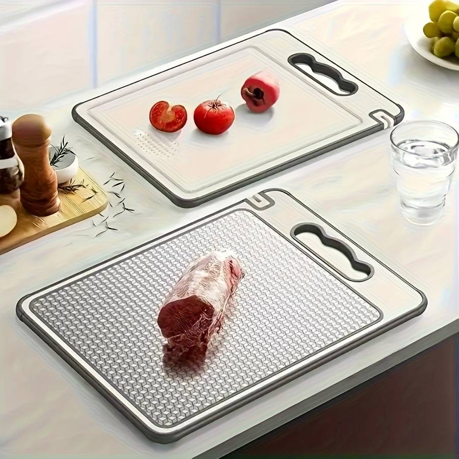 Cutting Board Color Pink White Size32.6Cm 12.8In 20.1Cm 7.9In Plastic