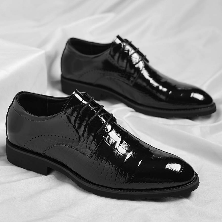 Mens Leather Shoes Color Black Sizeuk 9