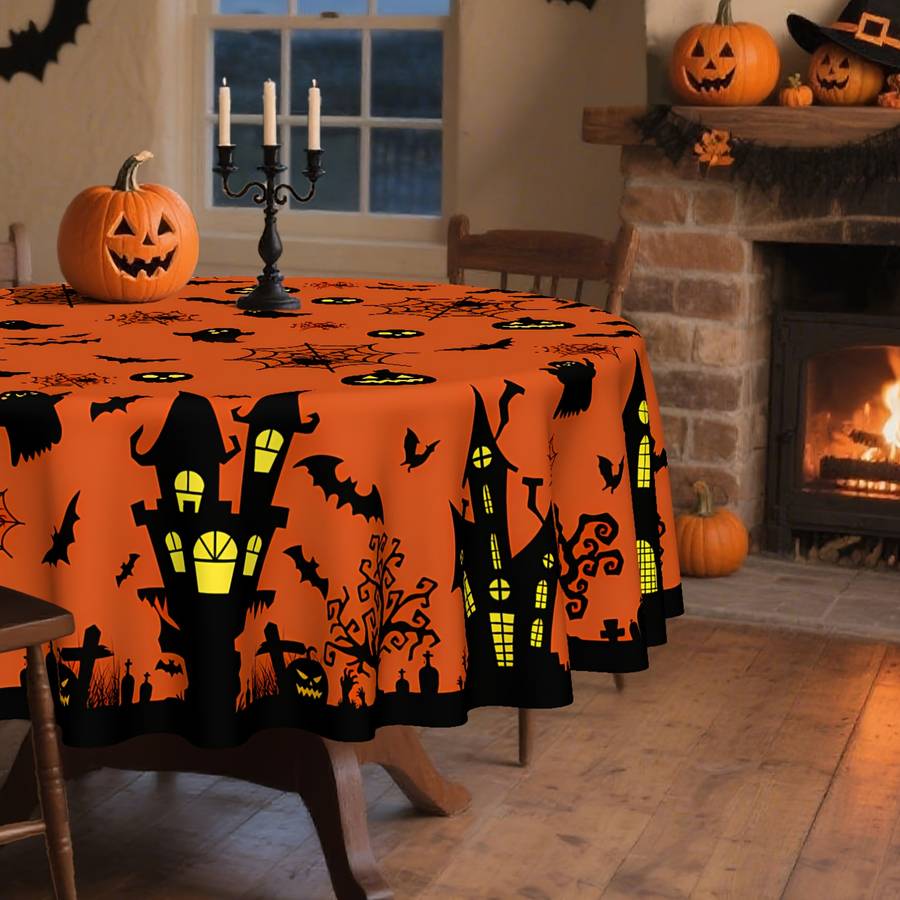 Halloween tablecloth decoration size 60x102in 152x259cm or Rectangle